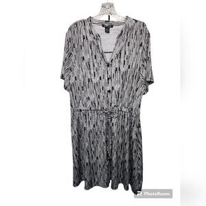 😍 Robert Louis Women's Black and White Dress Size 3X 😍